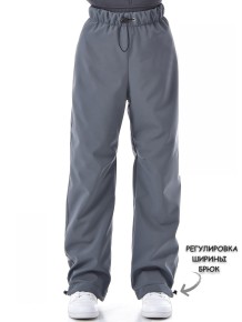Брюки прямые SoftShell - MD-230011\серый